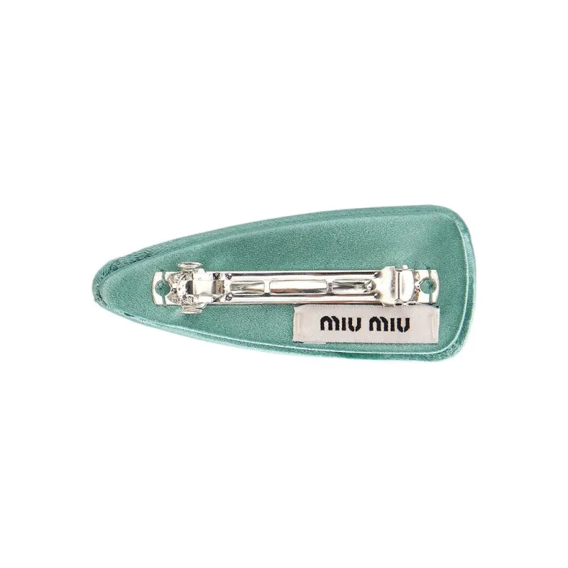 MIU MIU Hair Clip Women's Green-1