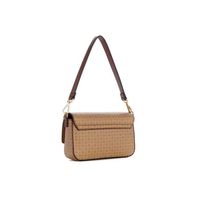 GUESS Canvas Shoulder Bag Women's Brown-1