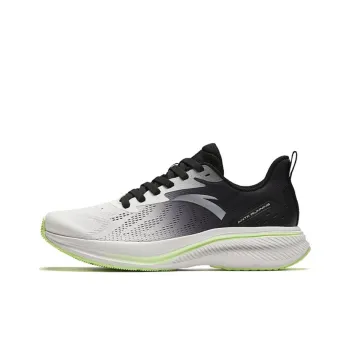 Anta Running Collection Cushioning Wear Resistant Low Top Casual Running Shoes Men's White Black