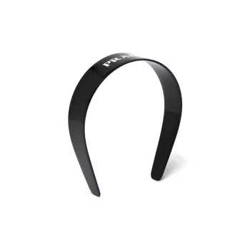 PRADA Logo-stamp Plexiglas Headband