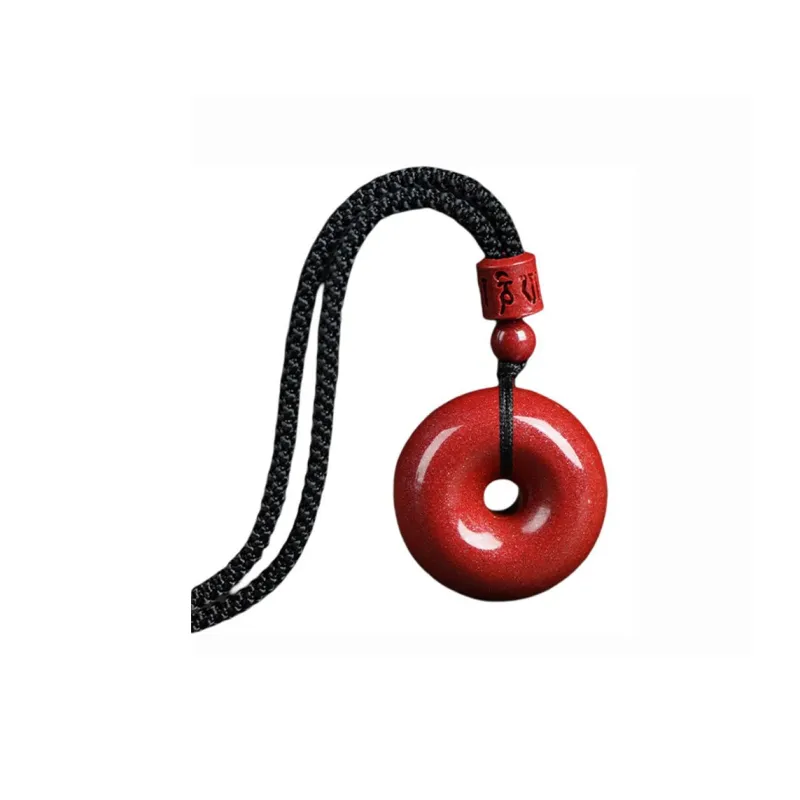 Octave Space Reconstructed Cinnabar Jade Necklaces Unisex-0