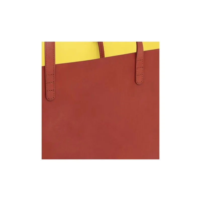 MANSUR GAVRIEL Plant Tanned Leather Tote Bag Shopping Bag Shoulder Bag Handbag Large Size Women's Brown Multicolor Lime-3