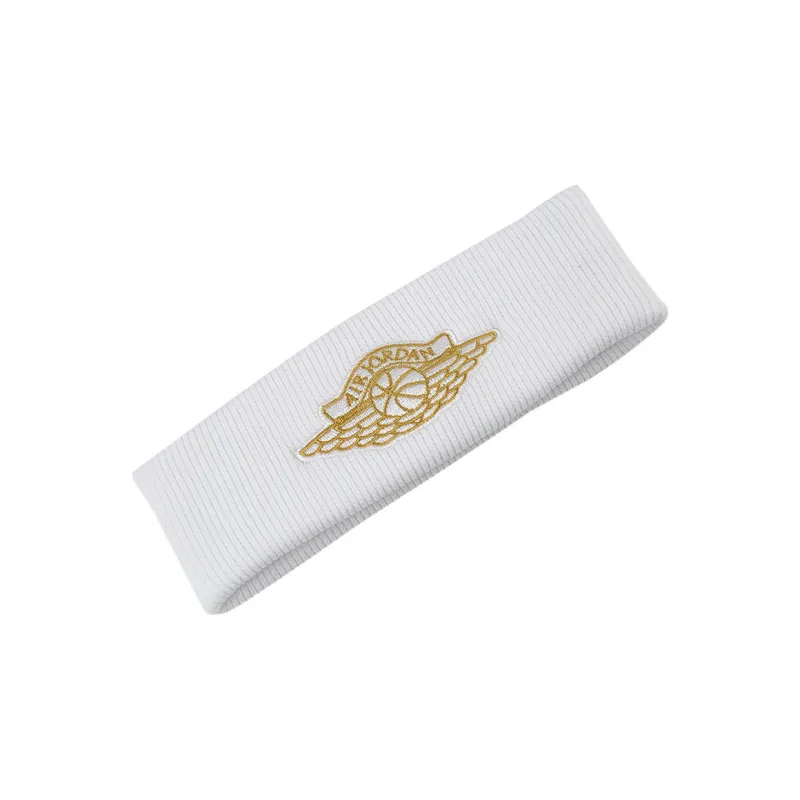 Jordan Hair Bands Unisex White/Metal Gold-1