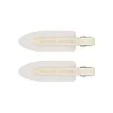 Jelly Color Hair Clip[White]1 Pair