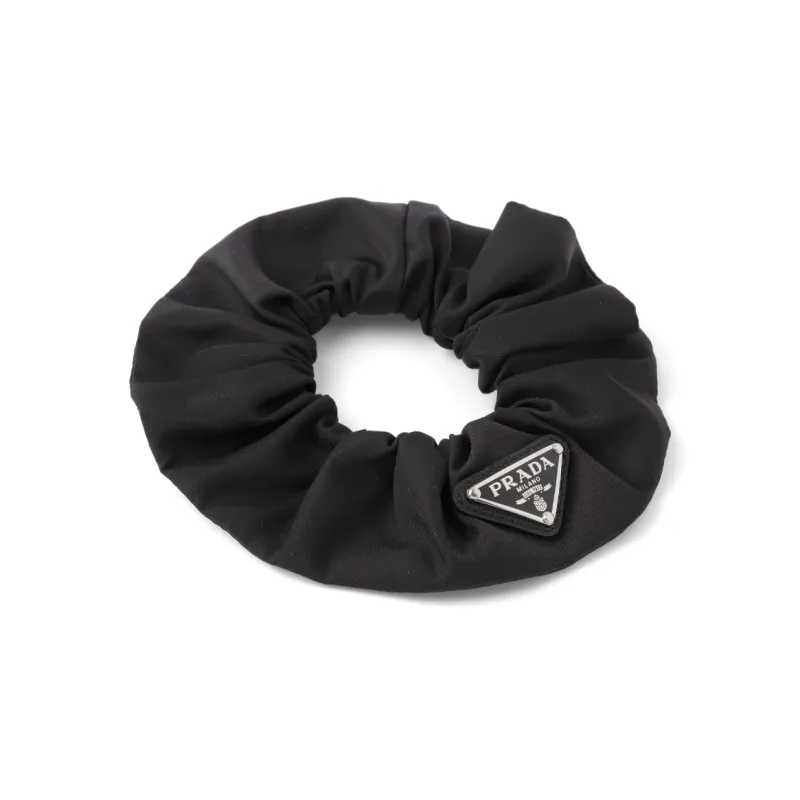 PRADA Triangle logo Scrunchie-1