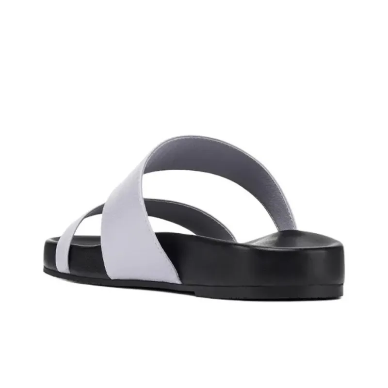 Stuart Weitzman/SW Quiet Slide Slippers Women's Mist Gray-4