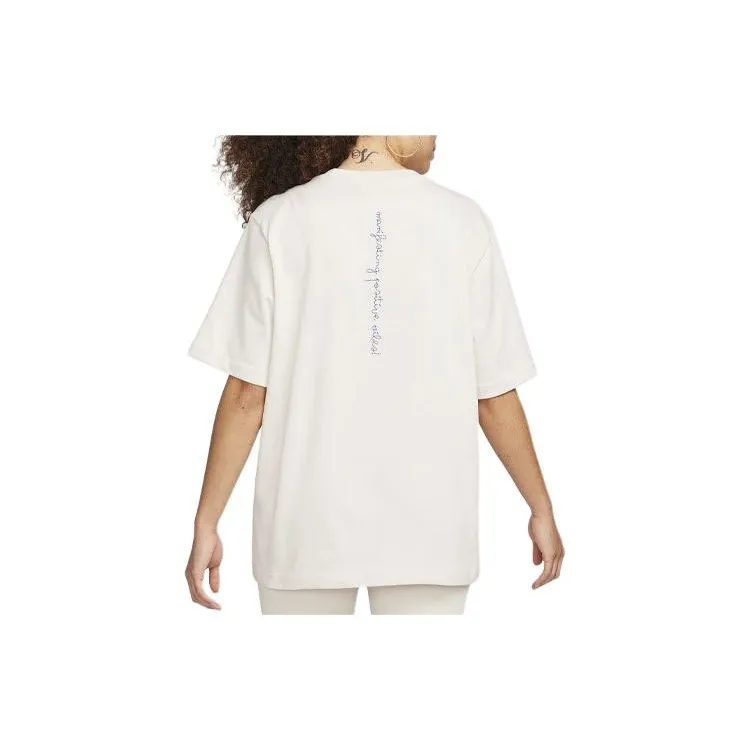 Nike Drop Shoulder Sleeve T-Shirt Women's Light Stone Brown-1