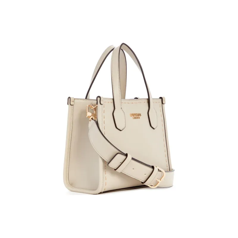 GUESS Faux Leather Tote Bag Shopping Bag Shoulder Bag Crossbody Bag Handbag Mini Women's Light Brown-1