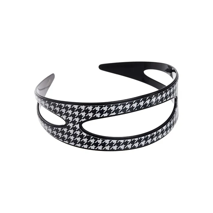 ALEXANDRE DE PARIS Acetate Plate Houndstooth Headband Hair Accessory Women's-1