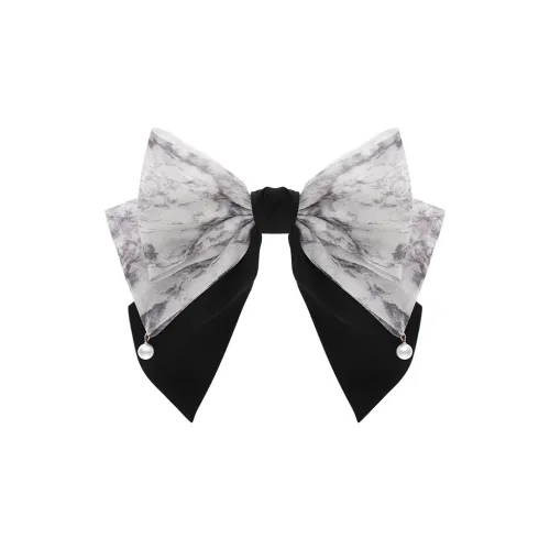 ROYALSASA Hair Clips Women's Black/White HFS2305078