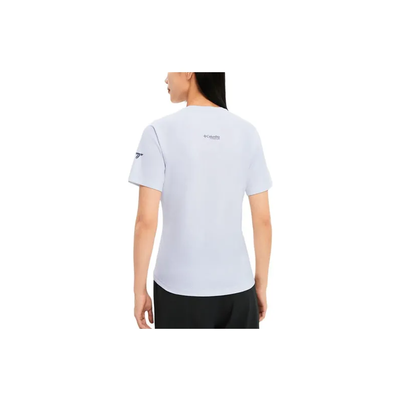 Columbia TITANIUM Regular T Shirt Women's White-1