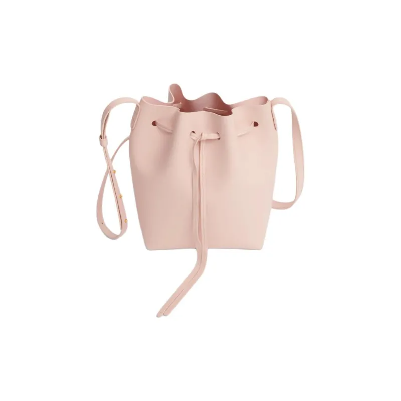 MANSUR GAVRIEL Saffiano Coated Leather Bucket Bags One Shoulder Handbag Crossbody Bag Mini Women's Light Pink-2