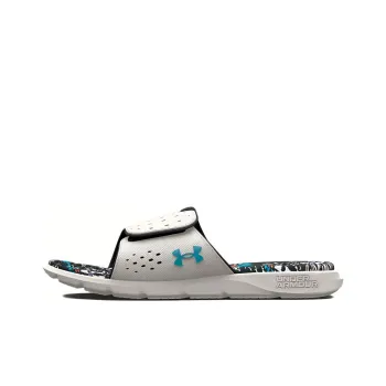 Under Armour Ignite 7 Graphic Footbed Slide 'Grey Mist Floral' Women's