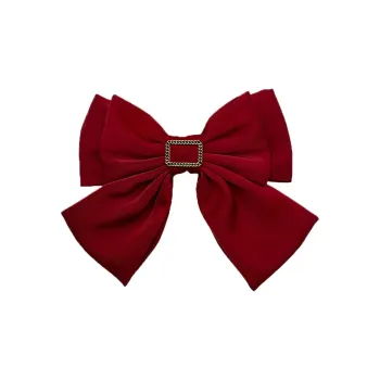 SENDME Hair Clips Women's Red Bowknot Hair Clip