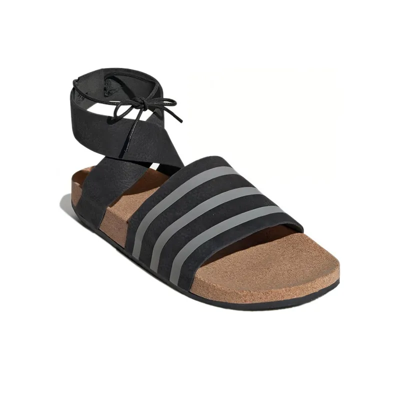 Adidas Adilette Ankle Wrap 'Black Grey' Women's-2