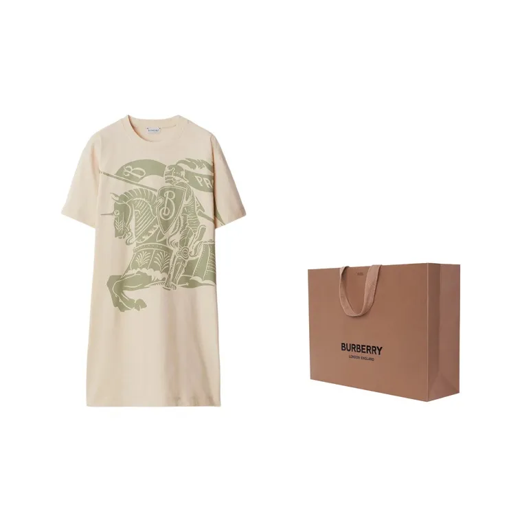 Burberry Logo Printed T Shirt-2
