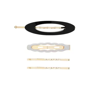 ROYALSASA Alloy Acrylic Hair Clips Women's