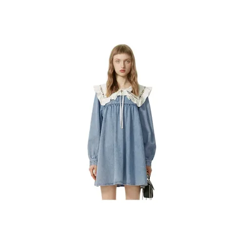 AIVEI Long-Sleeved Dresses Women's Glacier Blue/3200