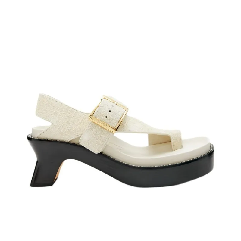 LOEWE Ease Fashion Sandal 9cm Women's Ecru-1