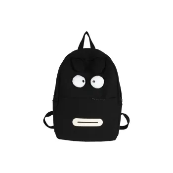 Elsvet Canvas Backpack Regular Unisex Black/Rose Red