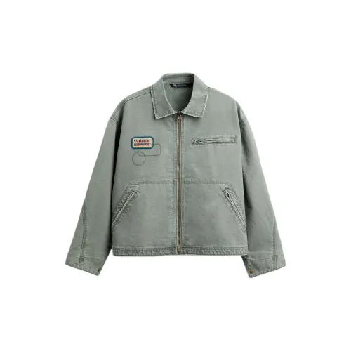 ZARA Jackets Men Gray