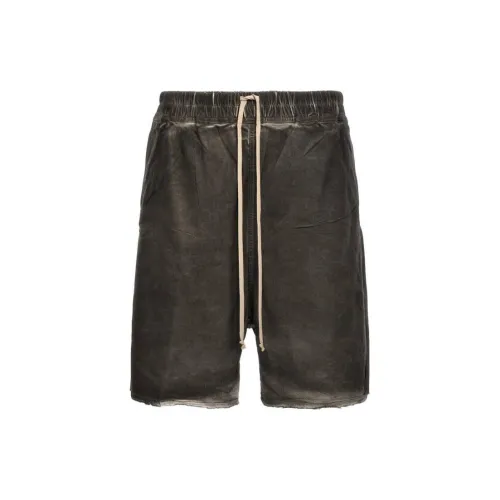 RICK OWENS Casual Shorts Men Gray Brown