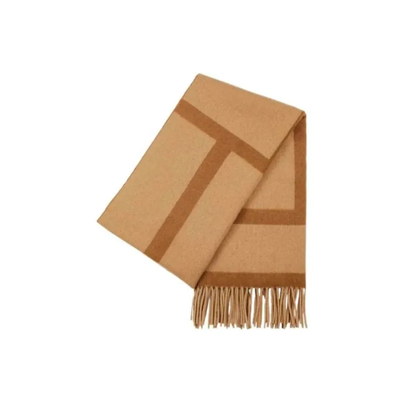 TOTEME Knit Scarves Women's Brown-1