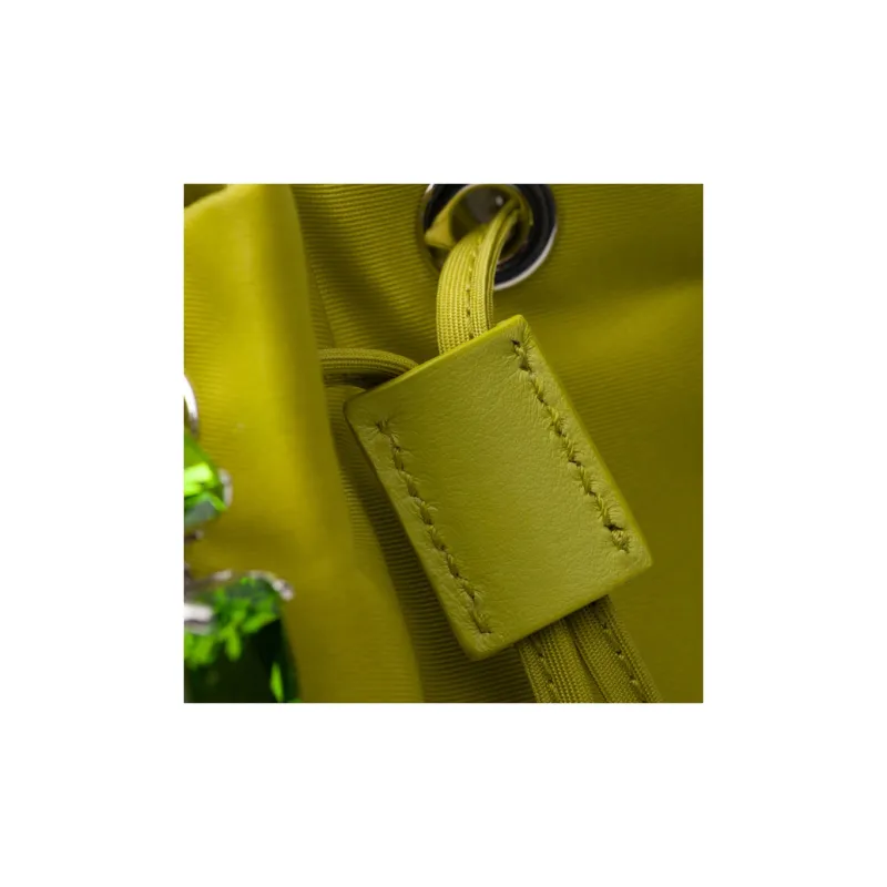PRADA Recycled Nylon Handbag Shoulder Bag Crossbody Bag Mini Women's Green-4