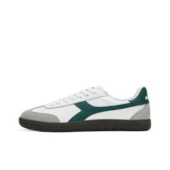 Diadora Anti Slip Wear Resistant Low Top Skateboard Shoes Unisex White Green
