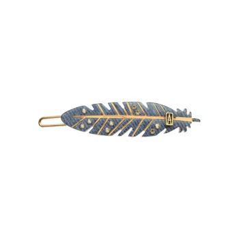 ALEXANDRE DE PARIS Feather Collection Bangs Clip Women's