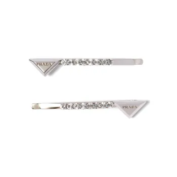 PRADA Hair Clips Women's Silver