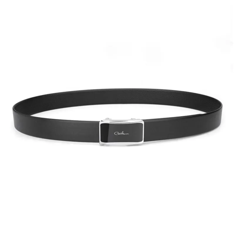 Cows Reign Automatic Buckle Business High End Leather Belts Men's-4