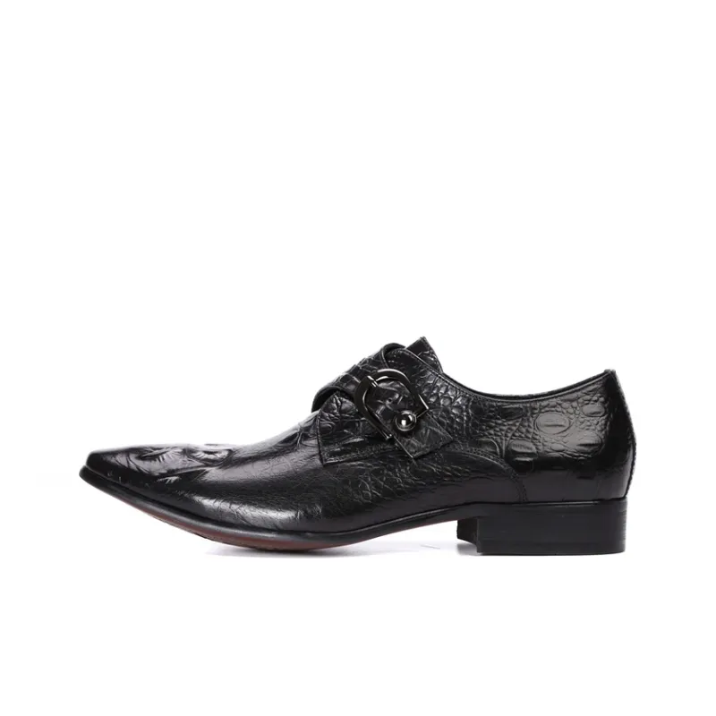 ASTON M.JAZZ Dress Shoes Men Low Top Black/Coffee-0