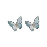 Ice Blue Butterfly 1 Pair