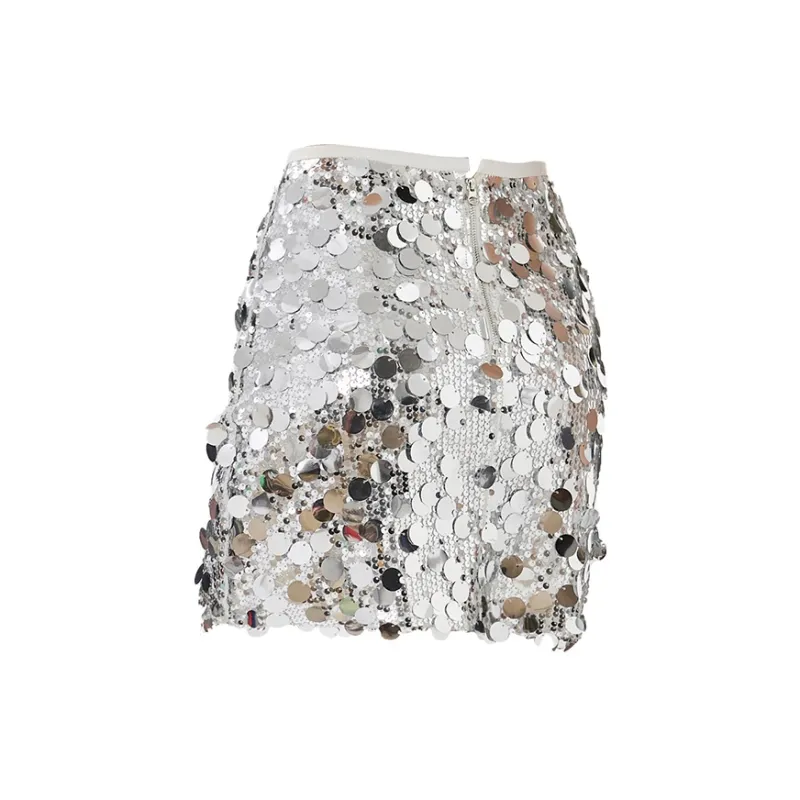 Enhanced Casual Short Skirts Women's White-1