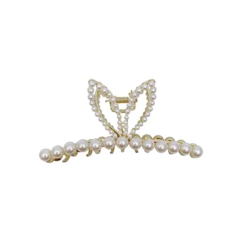 DJIN Faux Pearl Hair Clips Women's