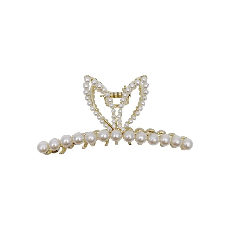DJIN Faux Pearl Hair Clips Women's-0