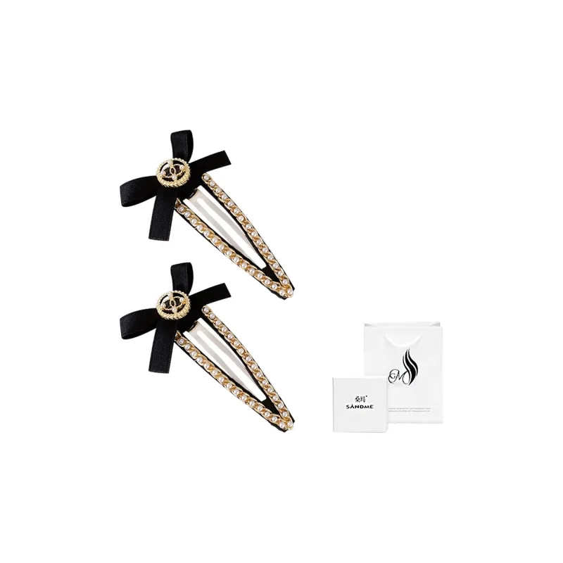SENDME Hair Clips Women's Bowknot Waterdrop Shape Hair Clip-0