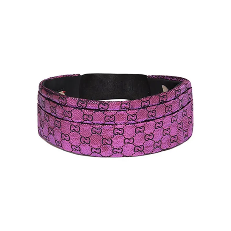 GUCCI Headbands Women's Fuchsia Black-0