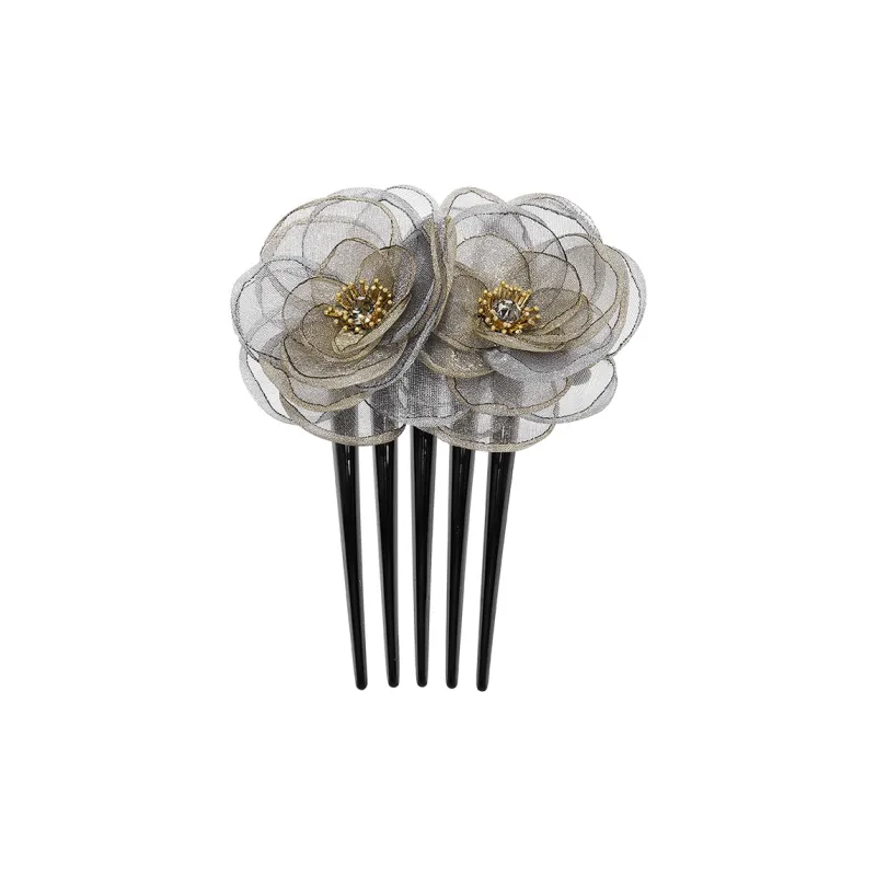 ROYALSASA Silk Chiffon Hair Brush Women's-3