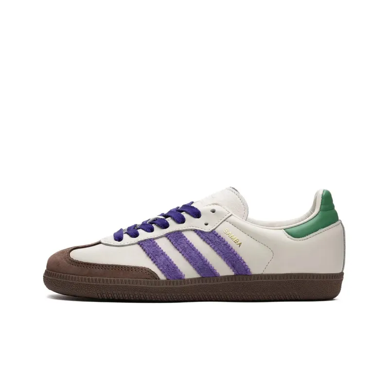 Adidas Samba OG Off White Core Purple Green Brown Women's-0