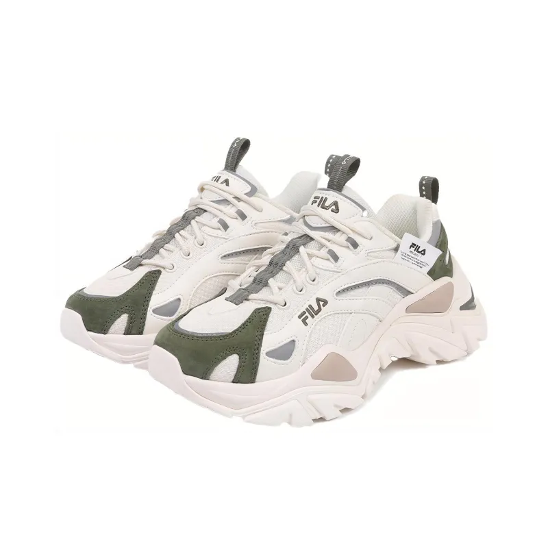 FILA Project 7 Casual Shoes Unisex Low-Top White/Olive Green-1