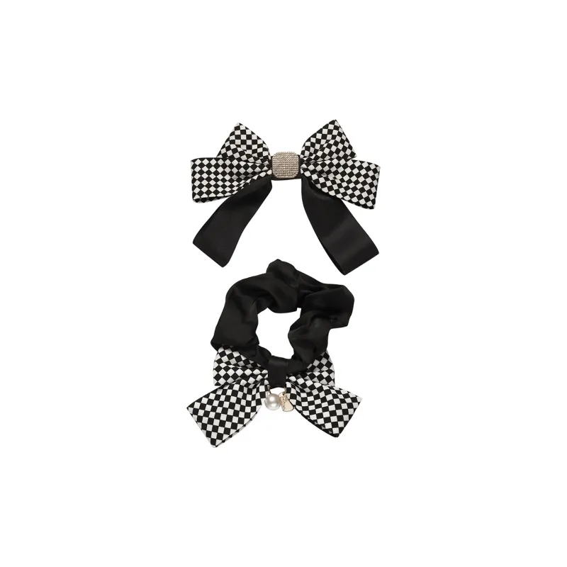 AGOVSKI Fabric Polyester+Resin+Alloy+Synthetic Cubic Zirconia+Resin Beads+Elastic Hair Tie Women's-0