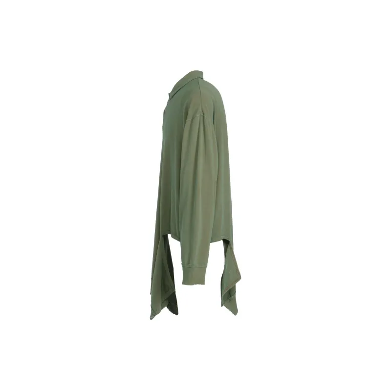 Yohji Yamamoto Ground Y SS24 Polo Shirt Unisex Khaki-2