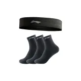 Black Hair Band+Three Pairs of Black Socks