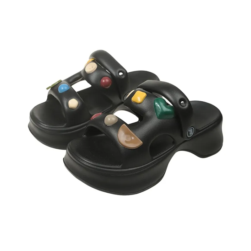 XMISTUO EVA Cut Out Quiet Slide Slippers Women's-1