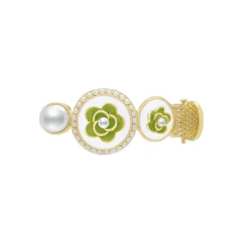 ROYALSASA Alloy, Faux Pearl Hair Clips Women's