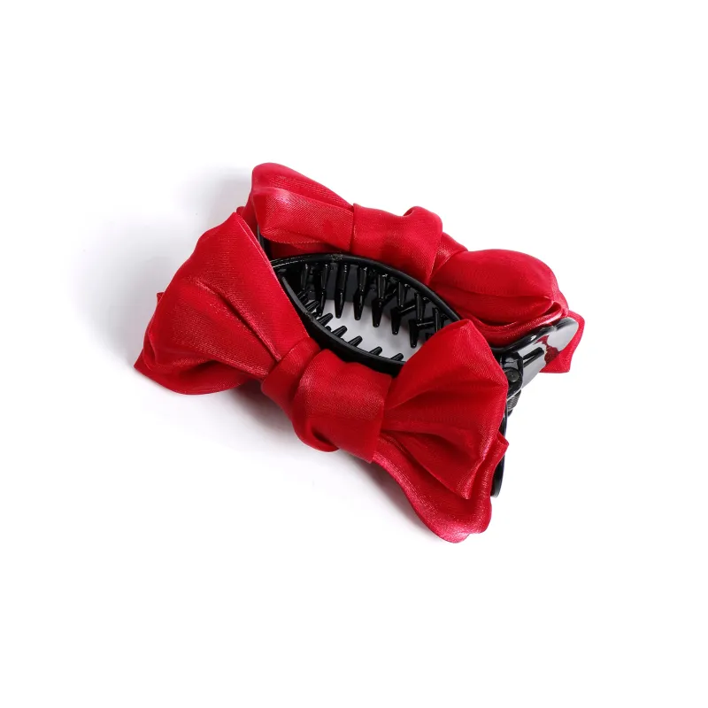 ZANC Satin Hair Clips Women's Multiple Colors-8