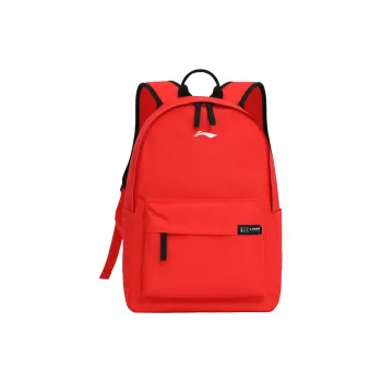 LiNing Polyester Backpack Regular Unisex Red
