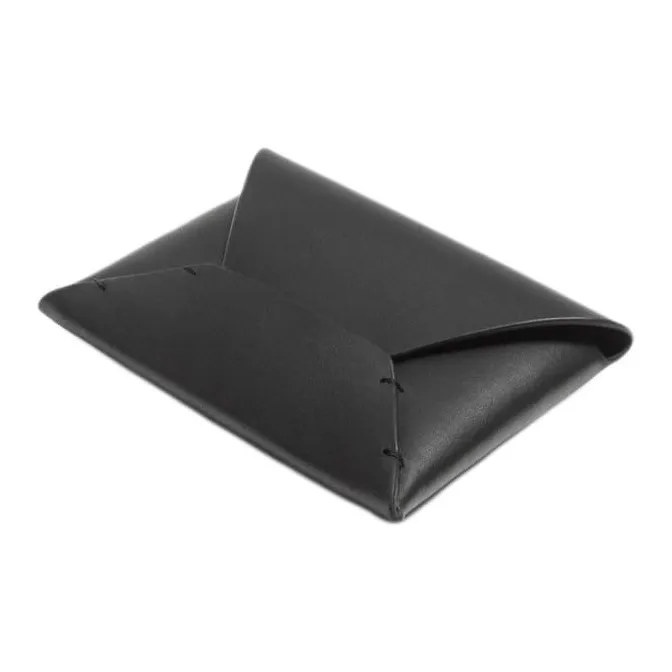 ZARA Cow Leather Wallet Men's Black-1